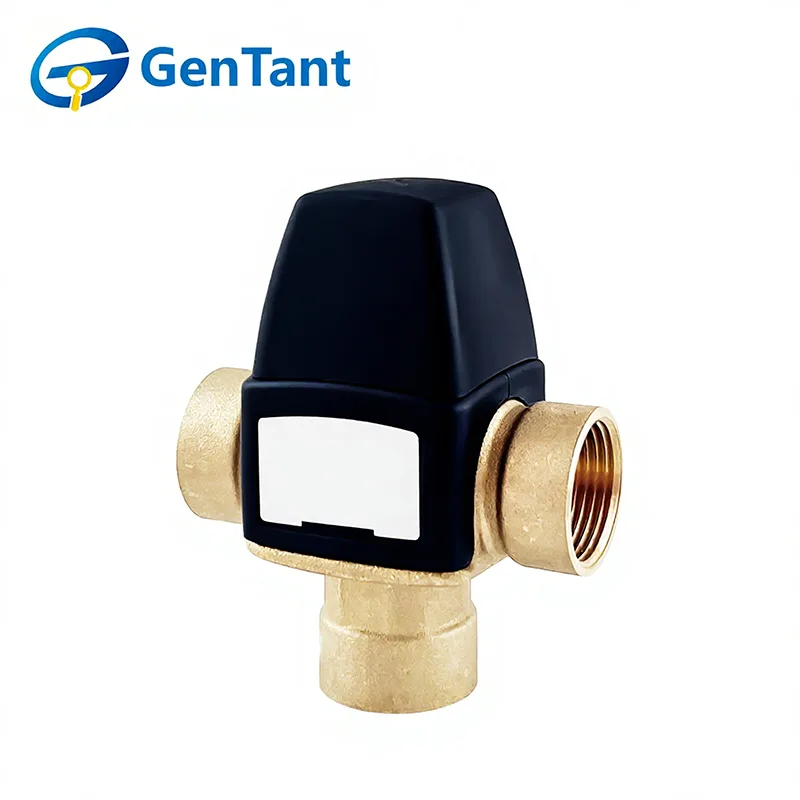 Термостатический смесительный клапан с боковым выпуском воды